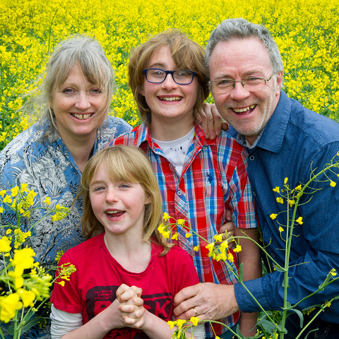 Photo d'une famille d accueil